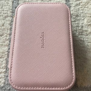 New baby pink pandora travel jewelry box